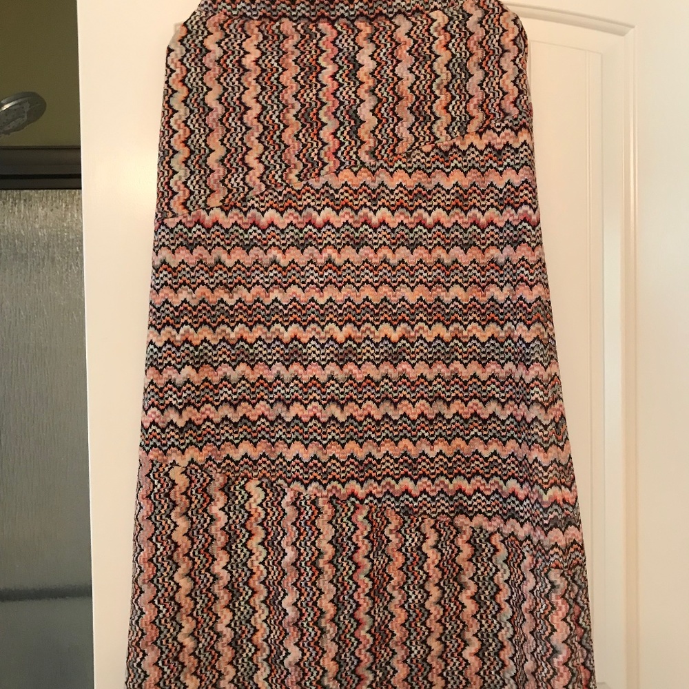Trina Turk size 10, multi colored lined skirt